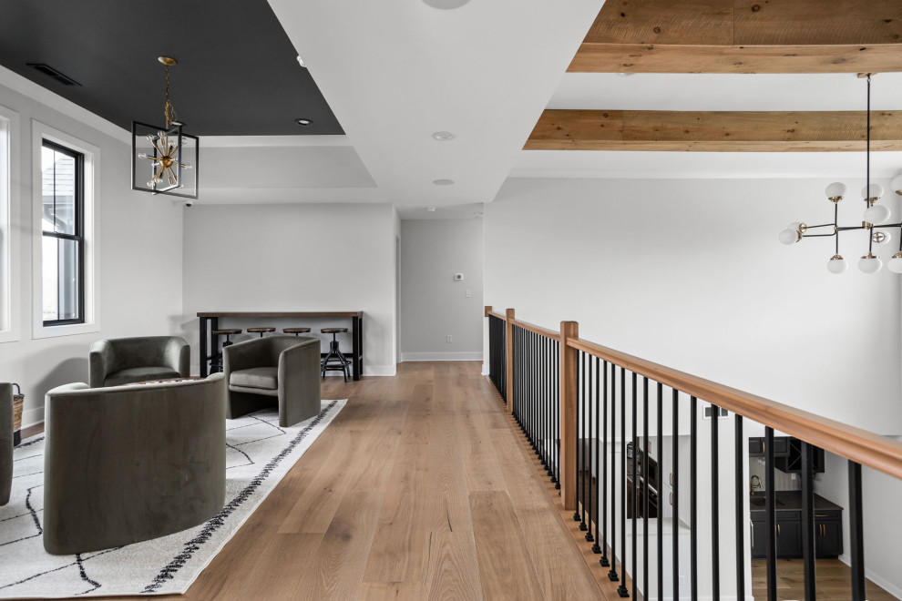 Inspiration for a transitional hallway remodel in Columbus