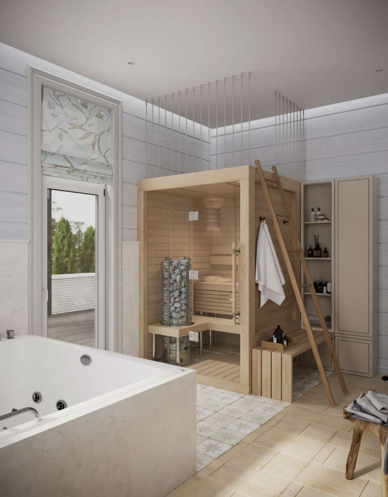 Дизайн-проект дома из клееного бруса в КП «Ново-луговая»