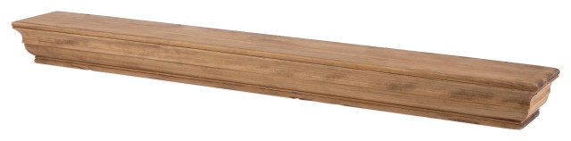 Dogberry Collections Shaker Wood Mantel, Aged Oak, 48"