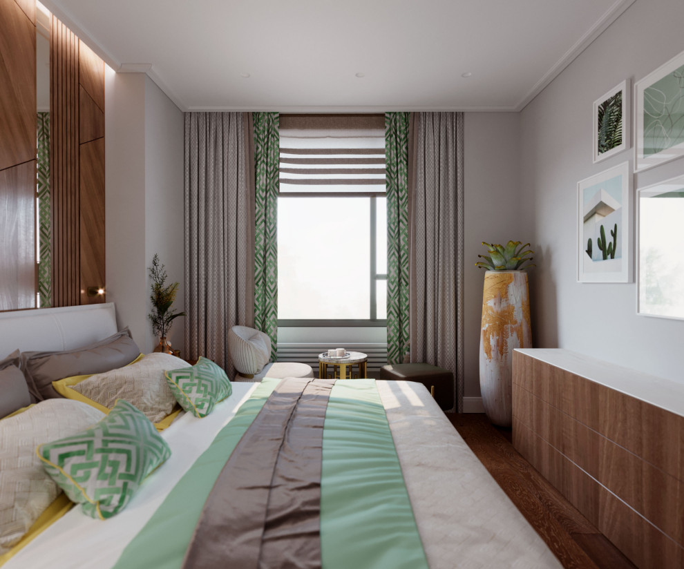 Гостиная-кухня в ЖК "Небо"