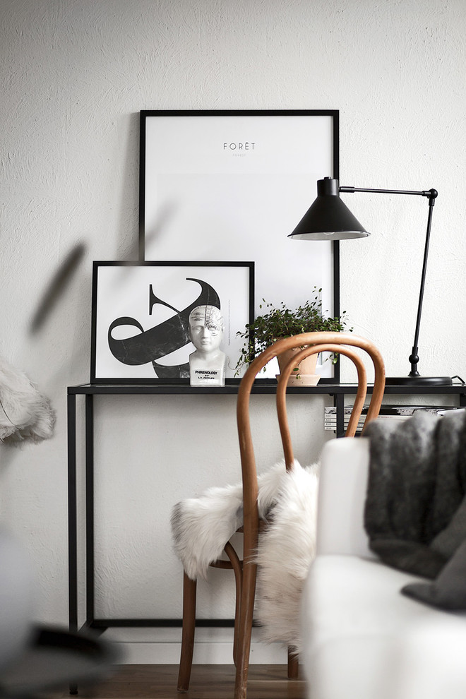 Inspiration for a scandinavian home office in Stockholm.