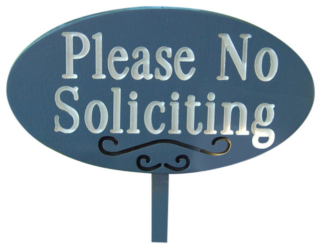 please no soliciting stake sign outdoor wall art by ivys wood