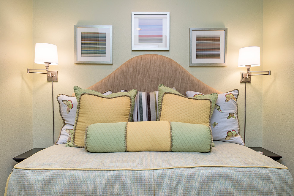 Inspiration for a transitional bedroom remodel in Miami
