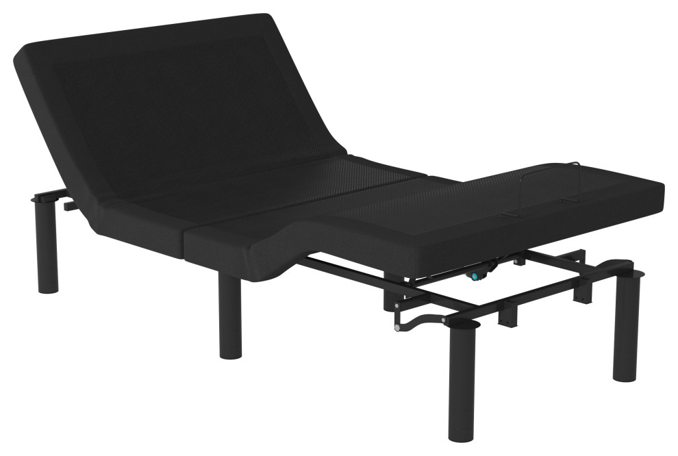 Motorized Adjustable Bed Base Dual Incline and Wireless Remote, Twin XL