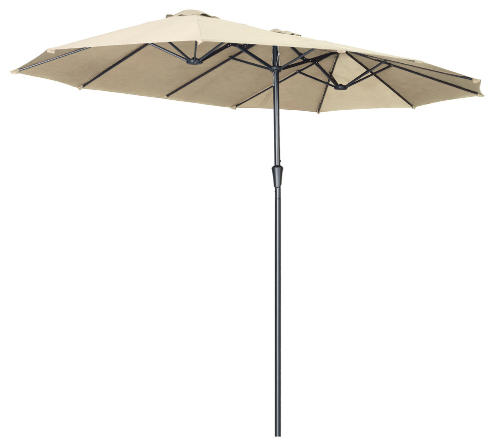 Ainfox 15Ft threehead patio umbrella, faderesistant, extralarge