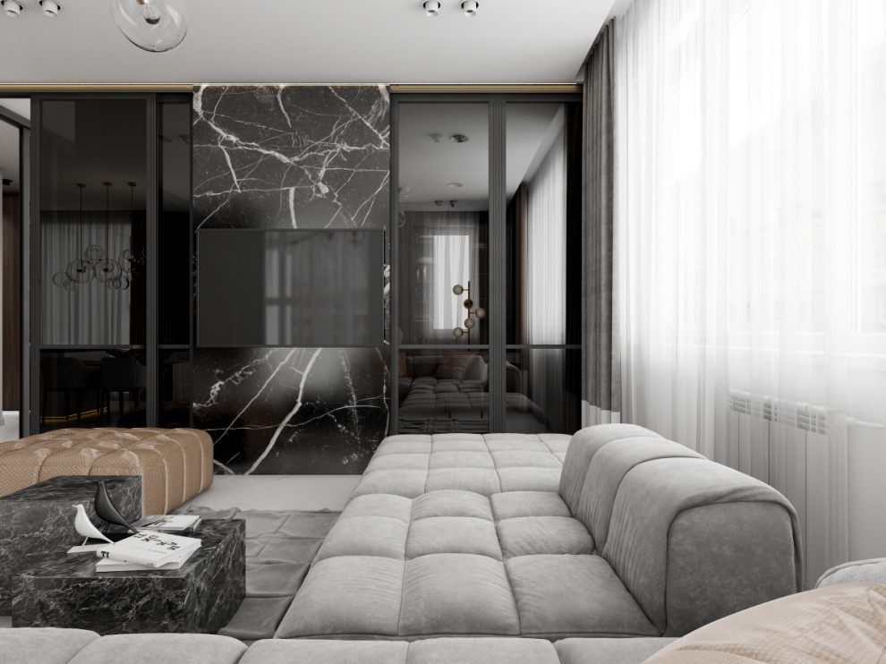 №14. Стильный и сильный интерьер в центре города Иркутск.