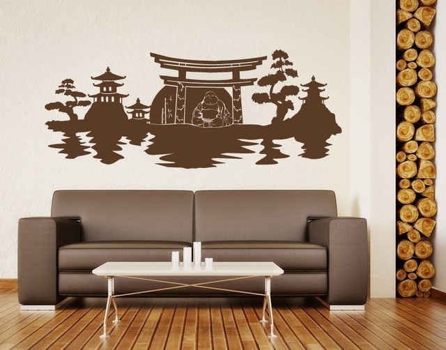 Buddha Panorama Exotic Wall Decals Sticker Mural Vinyl Art Home