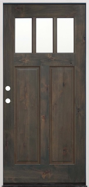 Right-Hand Inswing Ash Alder Stained Wood Prehung Entry Door, 36"x80"