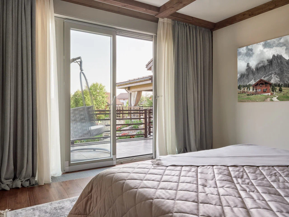 Дом из клееного бруса в стиле шале