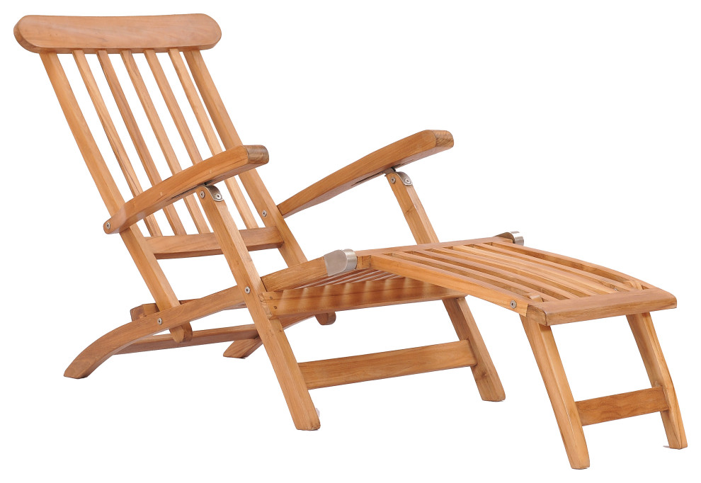 Teak Wood Titanic Outdoor Patio Steamer Chair made from AGrade Teak