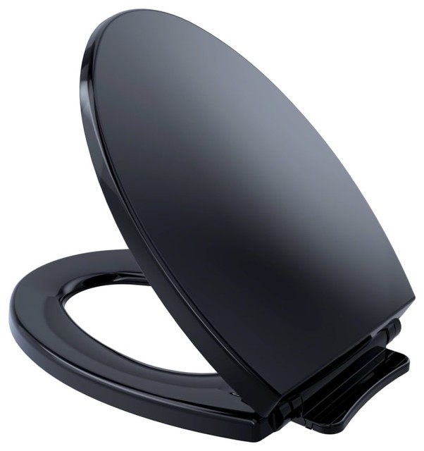 TOTO SS114 SoftClose Elongated Closed-Front Toilet Seat and Lid - Ebony