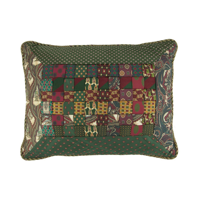 Classic Interiors Collection, Burgundy/Hunter Green Pillow Traditional Decorative Pillows