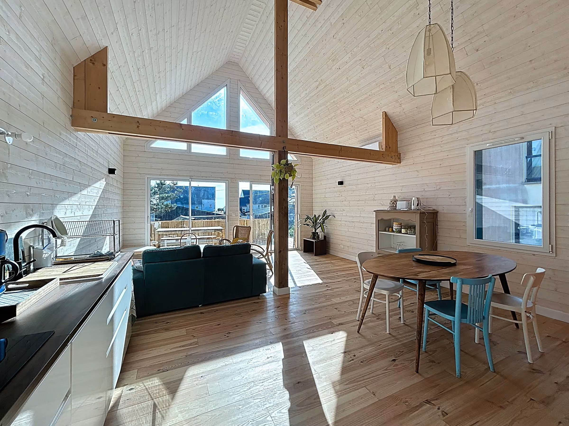 Maison en bois bord de mer