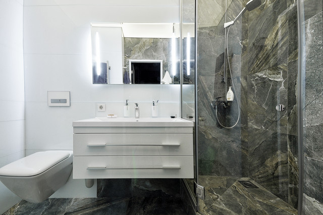 L&auml;genhet modern-badezimmer