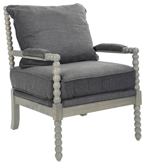 Chair Brushed Gray Base, Charcoal