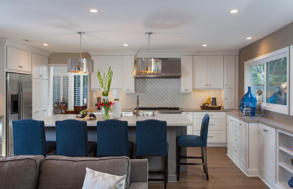 Inspiration for a transitional kitchen remodel in Orange County