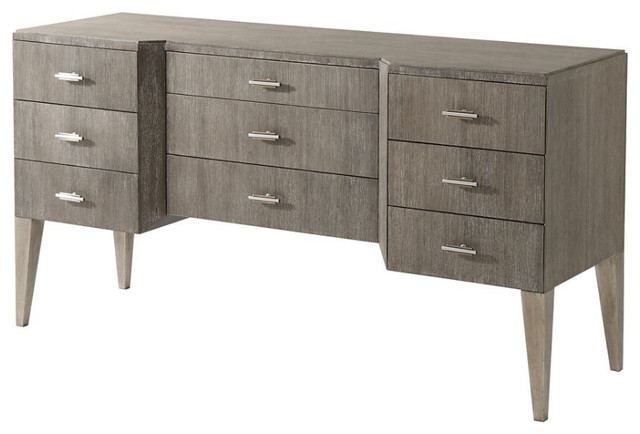 Modern Cerused Oak Dresser Transitional Dressers By English