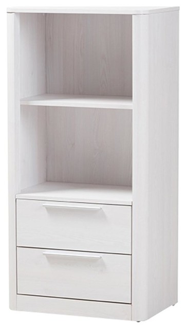 Carlingford Modern 2 Drawer Bookcase Transitional Bookcases