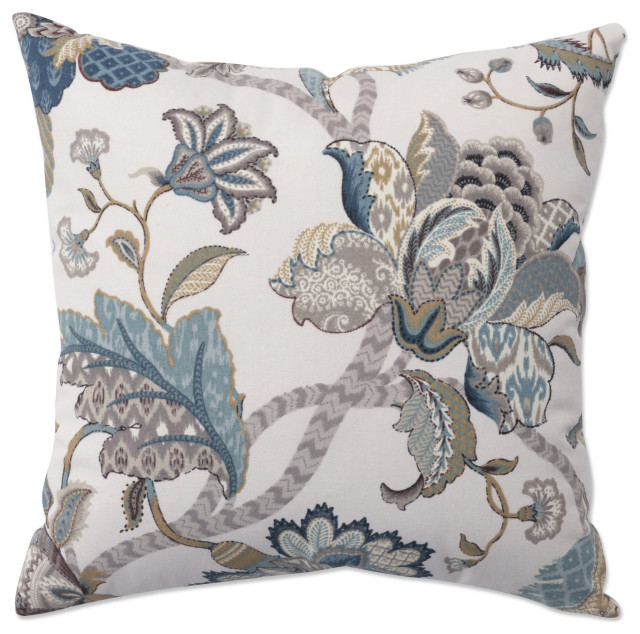 Finders Keepers Blue 18" Throw Pillow