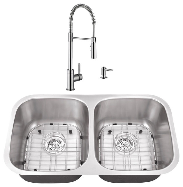 29 13 50 50 Stainless Steel Kitchen Sink And Industrial Faucet