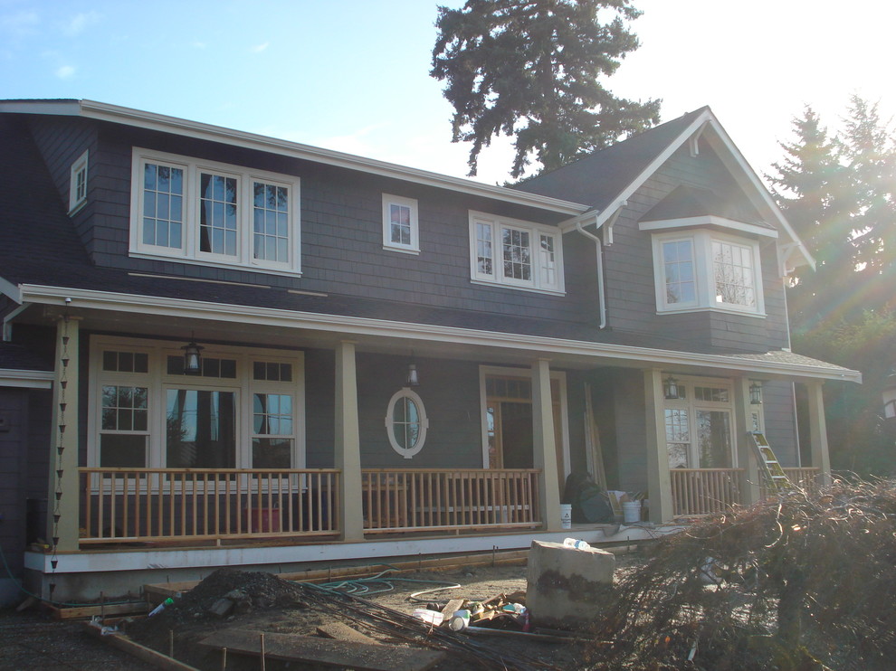 This is an example of a large traditional exterior in Seattle.