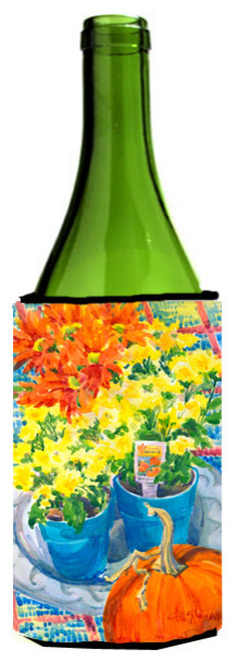 Flower - Mums Wine Bottle Beverage Insulator Beverage Insulator Hugger