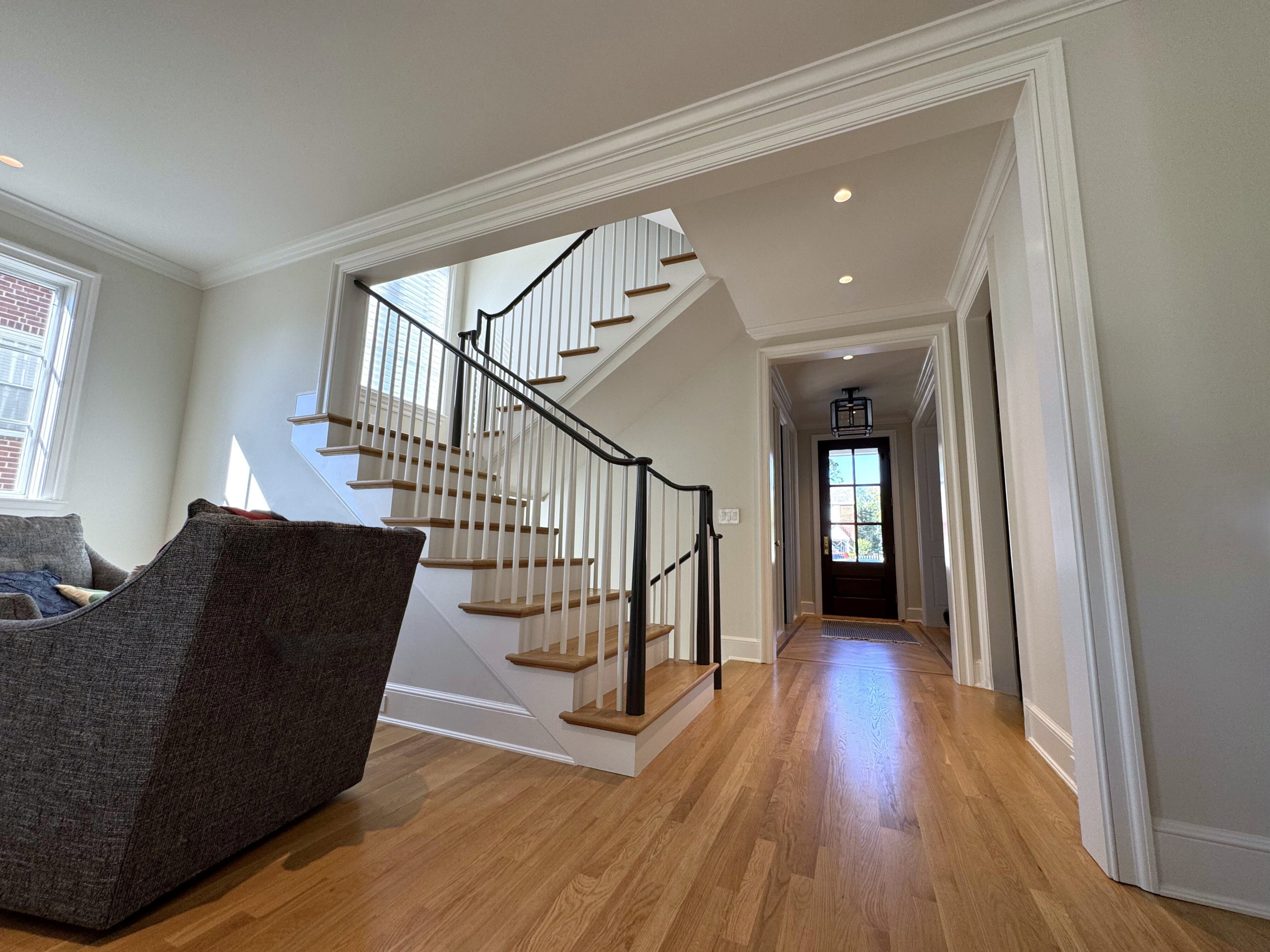 142_Airy Staircase with Over the Post Balustrade, Arlington, VA