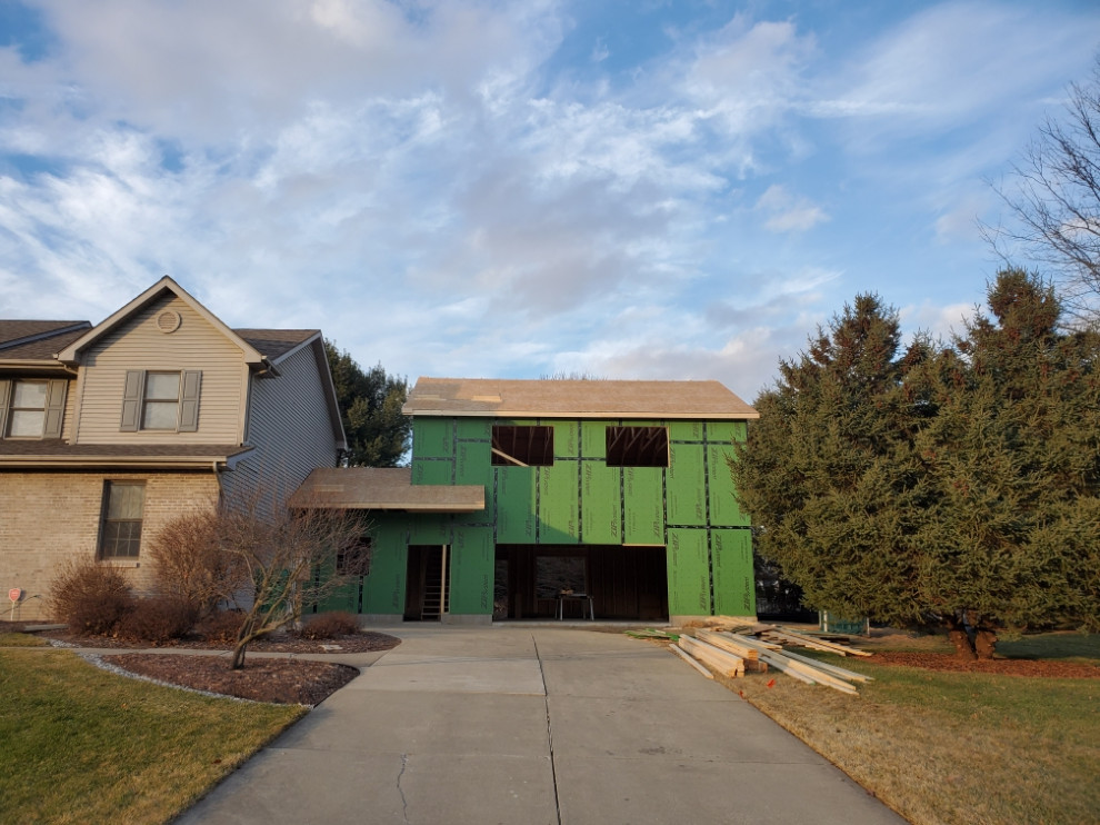 2 story 2 car garage addition