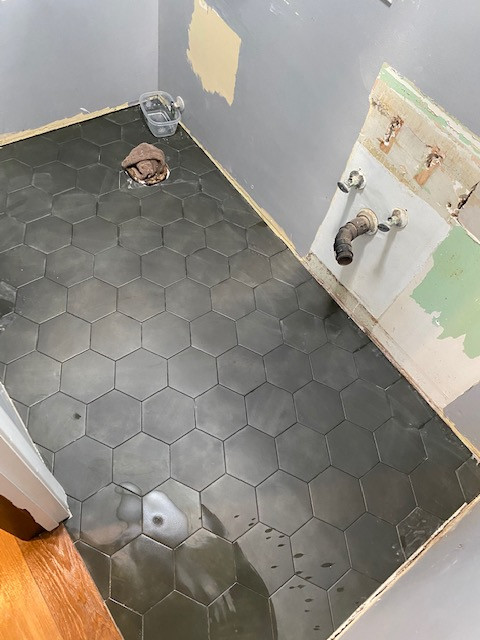 Carlsbad - Bathroom Tile Floor Install