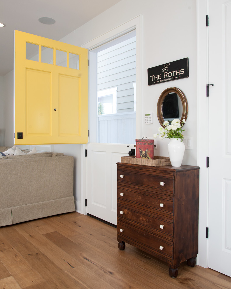 Example of a beach style entryway design in Orange County