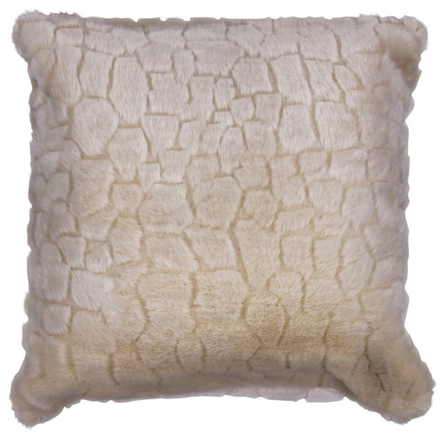 Pillow L253 Ivory Bedrock, 20"x20" Contemporary Decorative Pillows by KAS Rugs & Home Houzz
