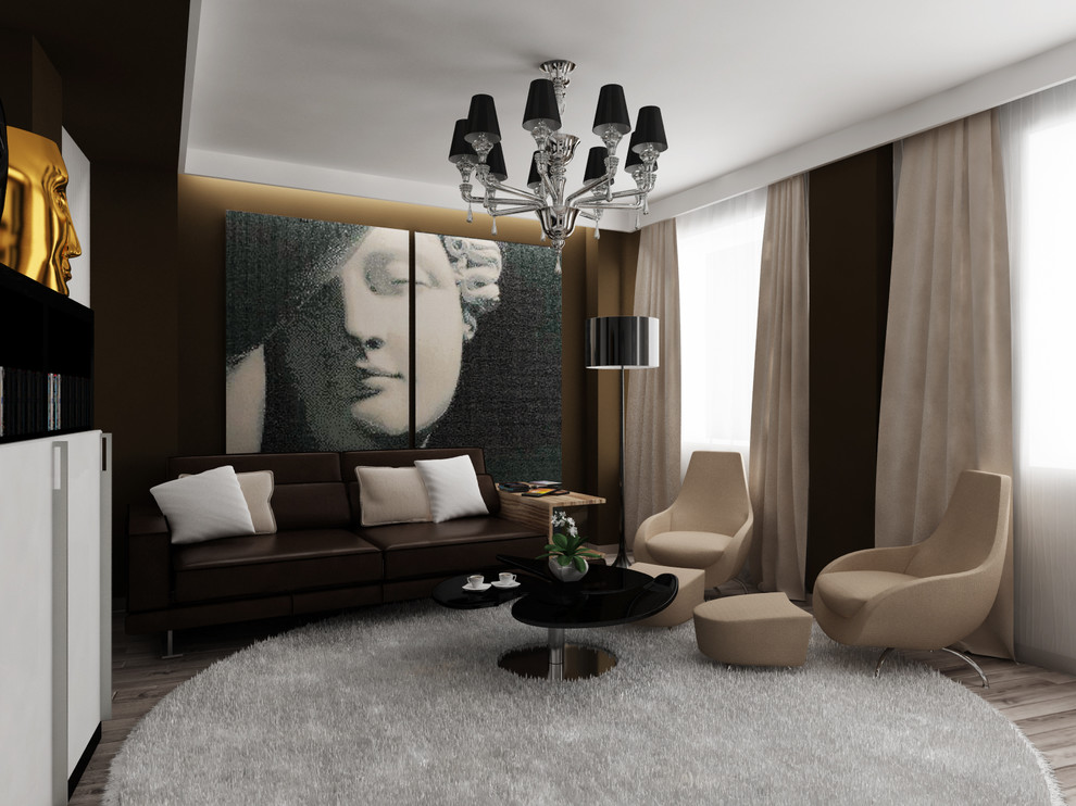 Интерьер в современном стиле для брутального мужчины