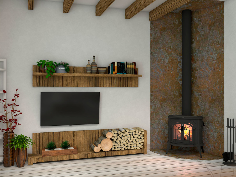 Печь - камин в гостиной