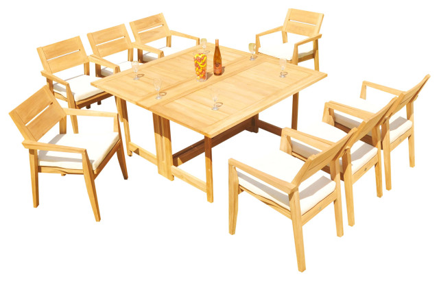 9-Piece Outdoor Teak Set: 60