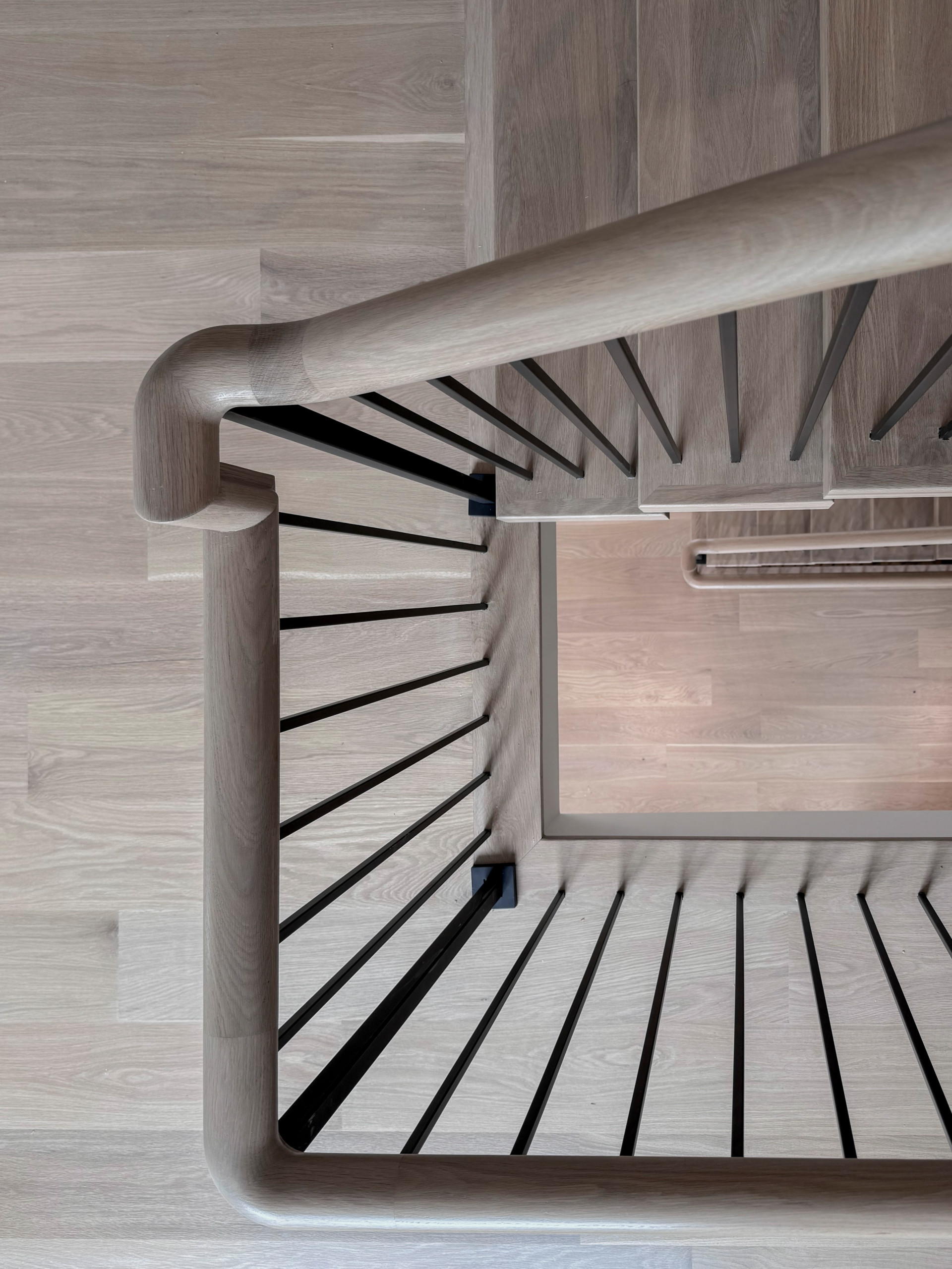 122_Modern Steel & Wood Floating Staircase, Arlington VA 22207