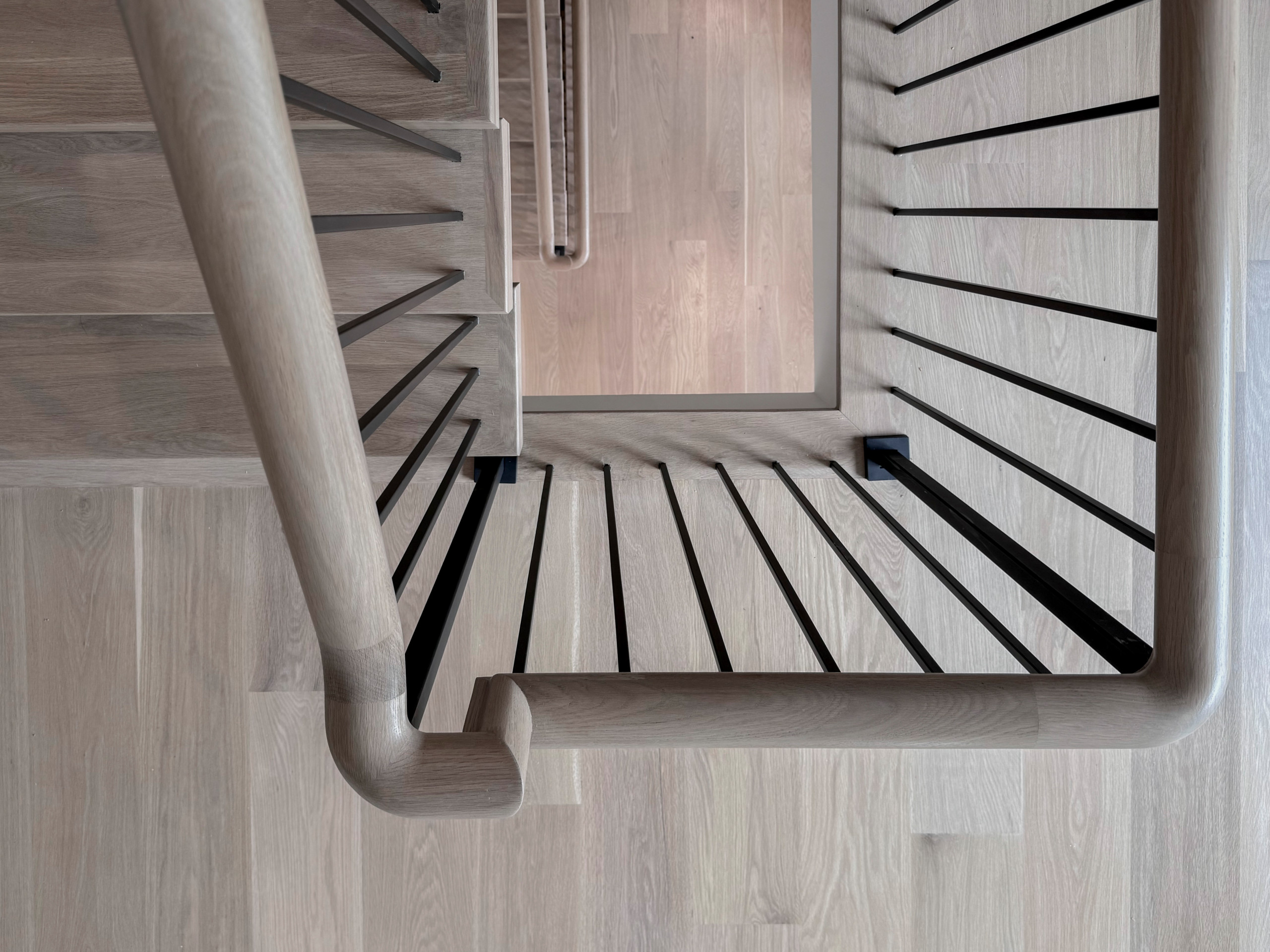 122_Modern Steel & Wood Floating Staircase, Arlington VA 22207