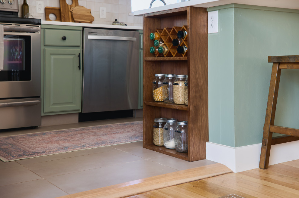 Inspiration for a transitional kitchen remodel in Denver