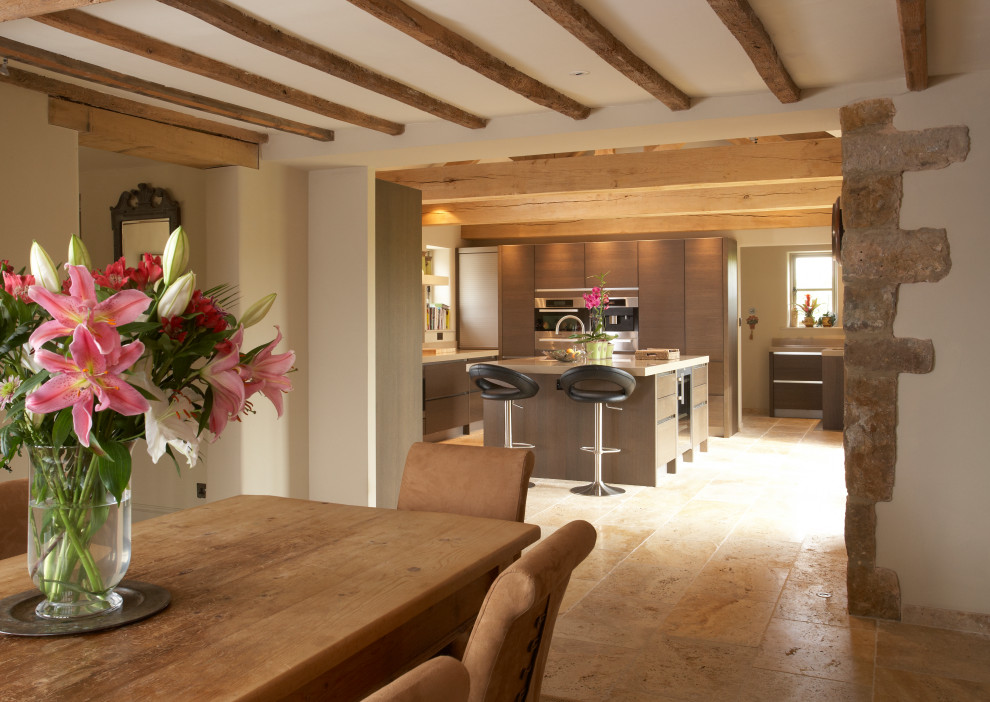 Photo of a rural kitchen/dining room in Gloucestershire.