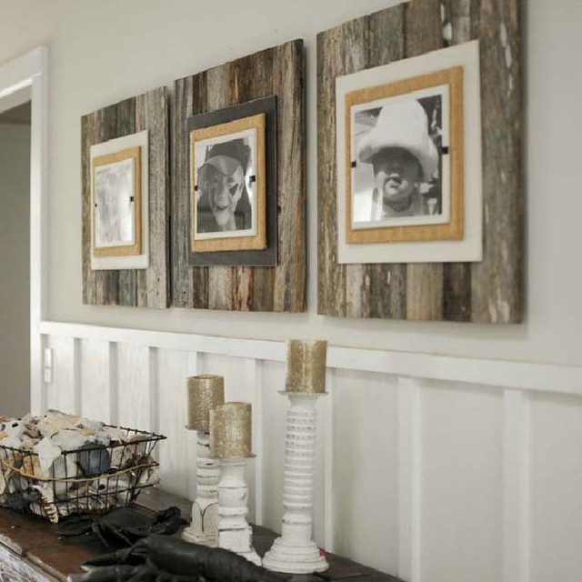 Reclaimed Wood Frame Large Eclectic Picture Frames Atlanta by