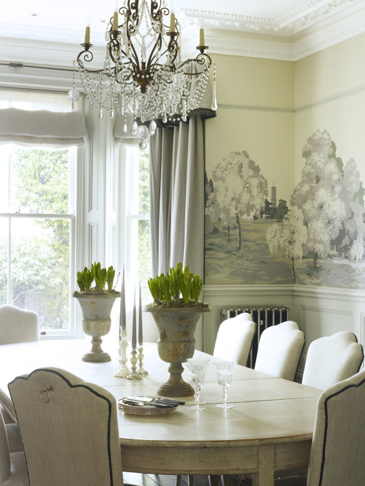Inspiration for a dining room in Sussex.