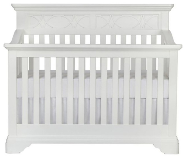 Baby Cache Haven Hill Traditional Wood 4in1 Convertible Crib in White