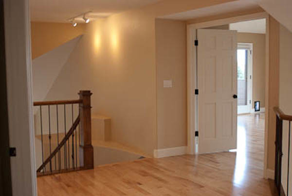 Inspiration for a transitional hallway remodel in Denver