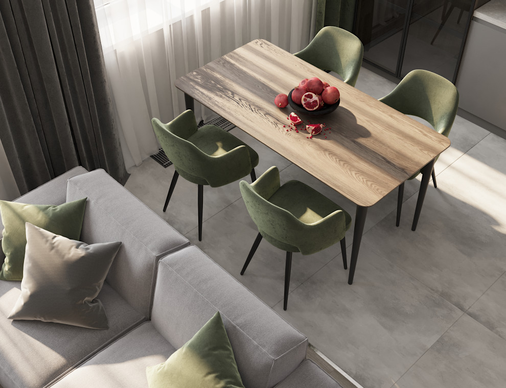 Кухня-гостиная 28 кв. м  в ЖК "Парковый", г. Белгород.