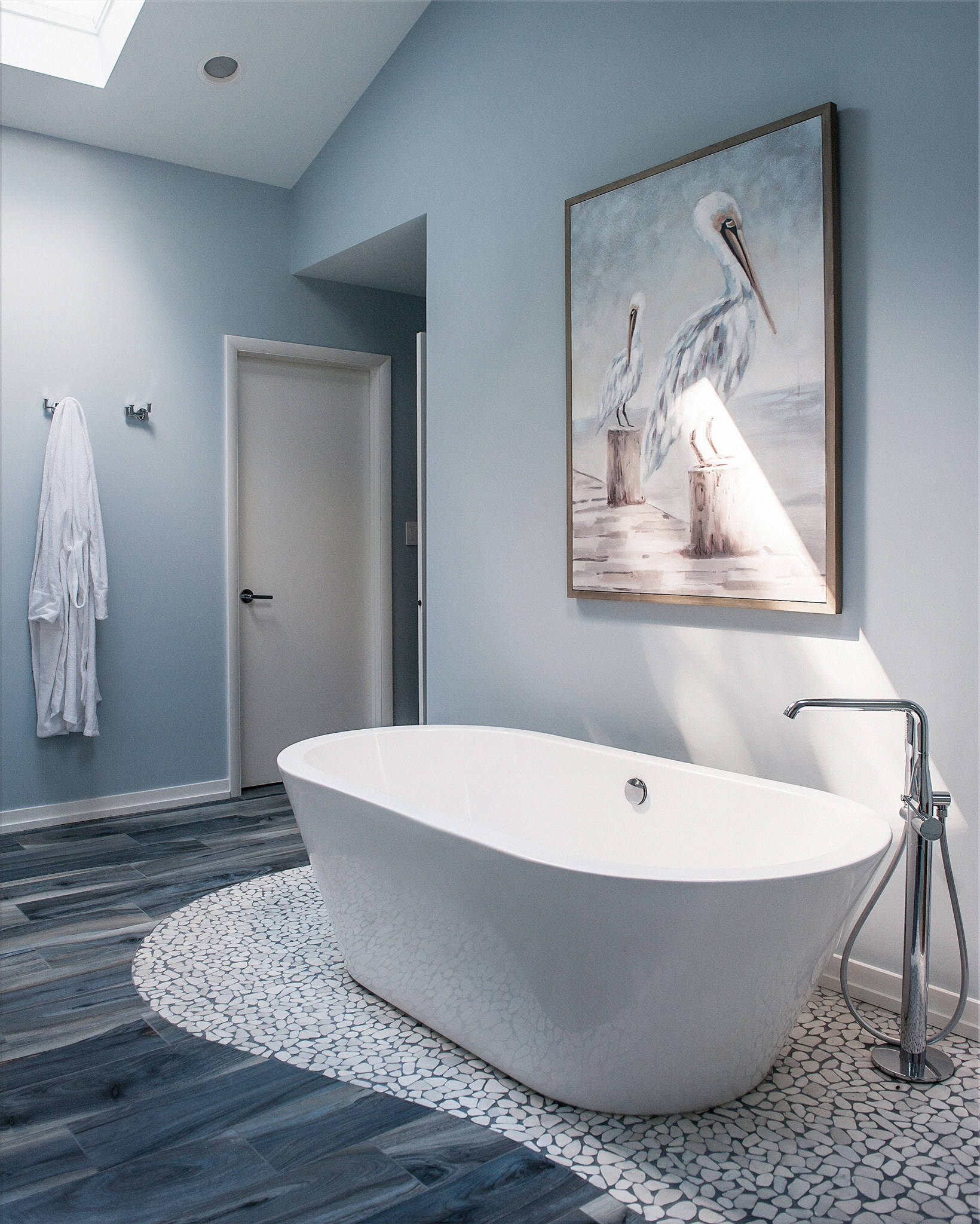75 Blue Floor Bathroom Ideas You'll Love - January, 2026 | Houzz, image size:1640x2048