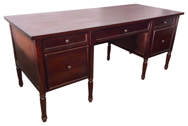 Colonial Office Desk 5 Drw Traditional Desks And Hutches By Colonial Office Desk 5 Drw Traditional Desks And Hutches