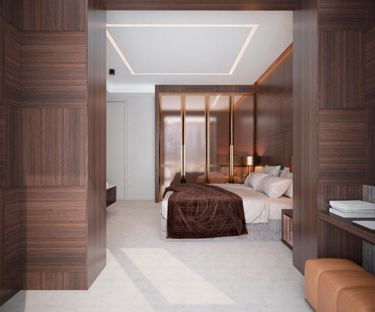 ЖК Ред  Сайд - 87 кв.м. современный стиль и темные акценты