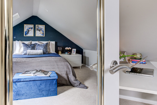 Takeley Loft Conversion contemporary-bedroom