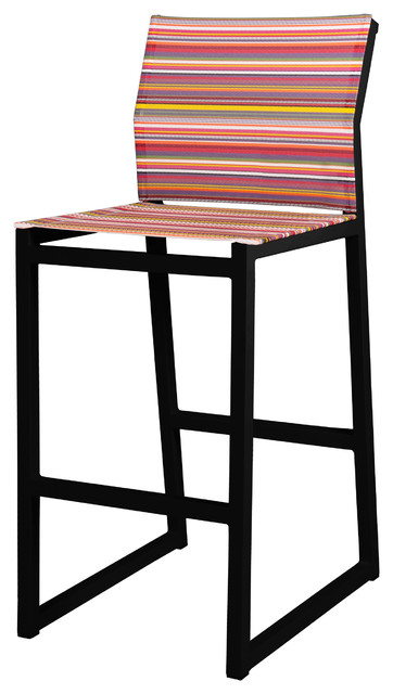 Stripe Bar Chair, Red
