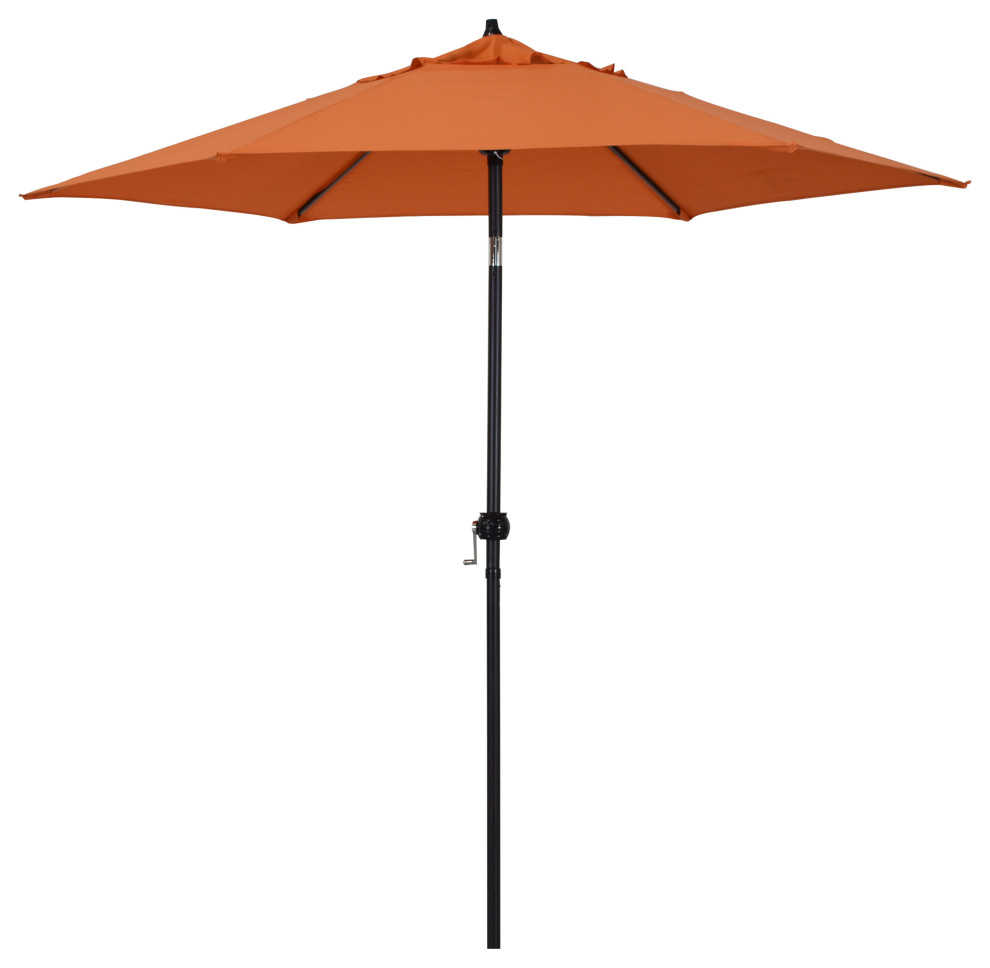 Astella 9' Round Outdoor Patio Umbrella With Push Tilt, Polyester