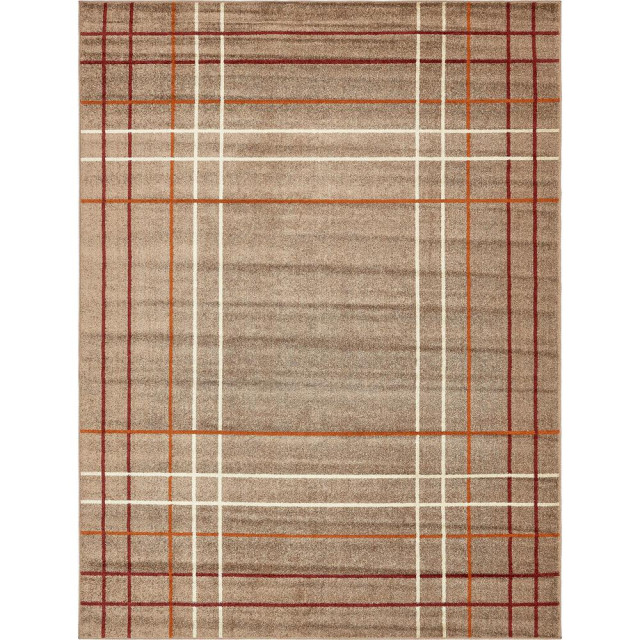 Unique Loom Autumn Heritage Rug, 9'x12' Contemporary Area Rugs by